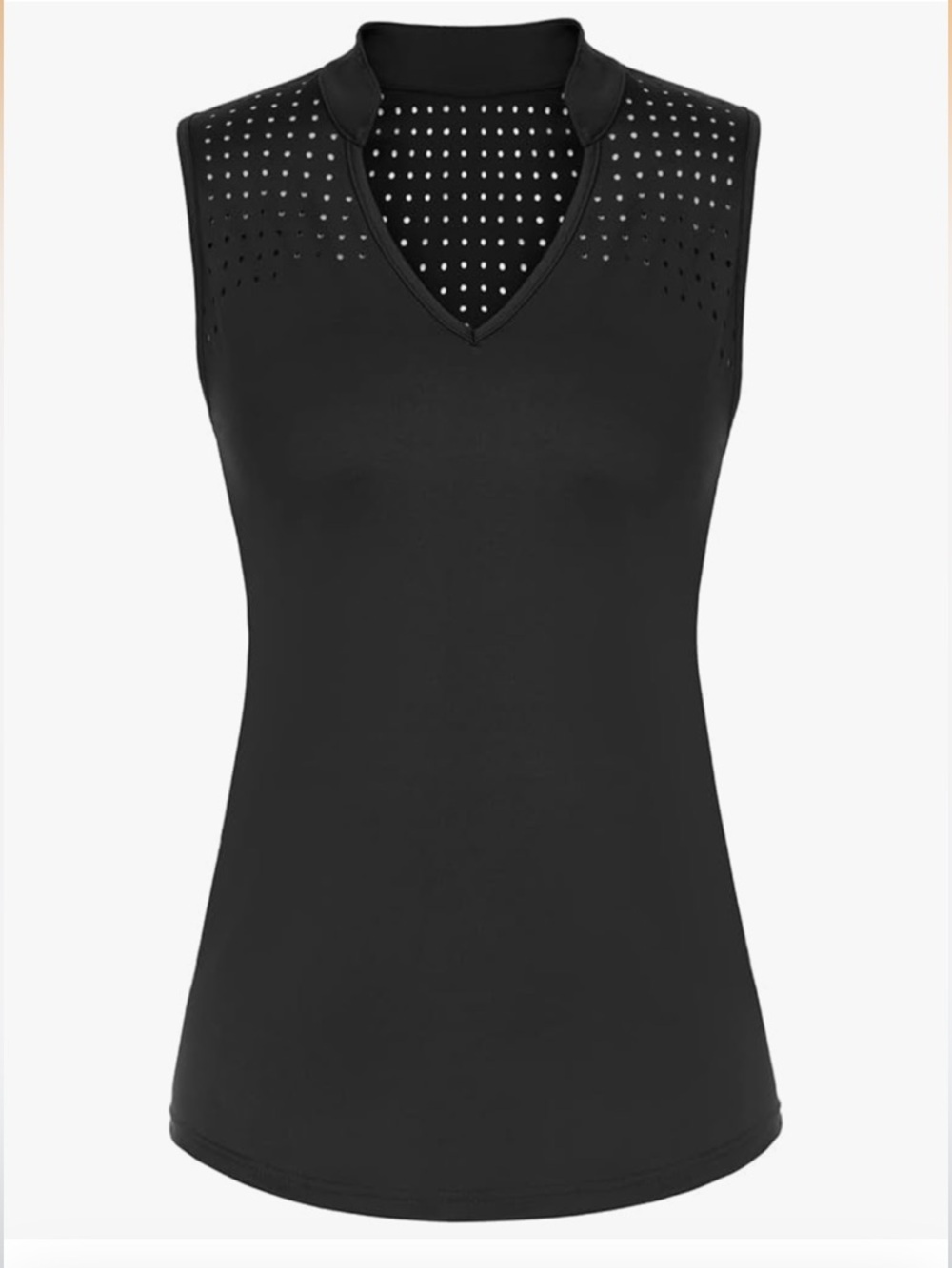 Women’s Black Sleeveless Tennis/Golf V-Neck Tank | SMALL | Like New